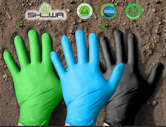 Nitrile Gloves - 2.5mil Biodegradable - Blue
